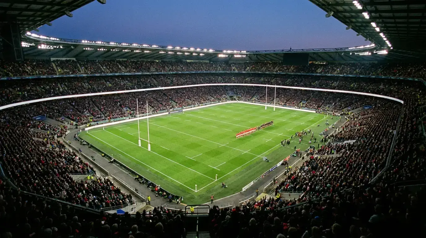 Allianz Stadium packed for the Women's Rugby World Cup 2025 final between England and Canada